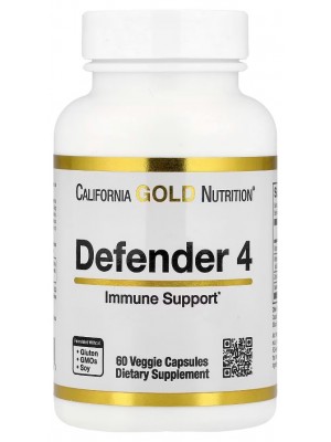 Мультивитамины California Gold Nutrition Defender 4 (60 капс.)