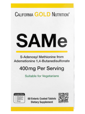 Биологически активные добавки California Gold Nutrition SAMe 400 mg (60 таб.)