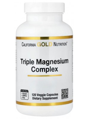 Минералы California Gold Nutrition Triple Magnesium Complex (120 капс.)