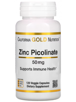 Минералы California Gold Nutrition Zinc Picolinate 50mg (120 таб.)