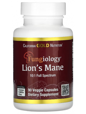 Биологически активные добавки California Gold Nutrition Fungiology Lion's Mane (90 капс.)