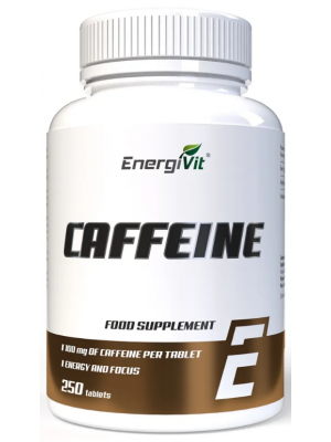 Кофеин EnergiVit Caffeine 100 mg (250 таб.)