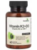 Окремі вітаміни Futurebiotics Vitamin K2+D3 (60 капс.)