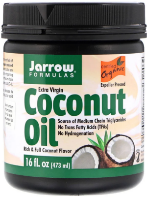 Кокосовое масло Jarrow Formulas Extra Virgin Coconut Oil (473 мл.)