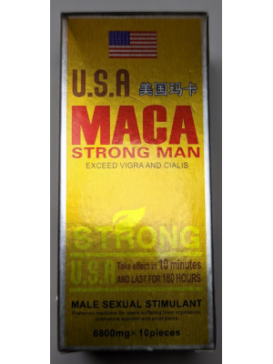 Повышение либидо и потенции Hong Kong Science USA Maca Strong Man (10 таб.)