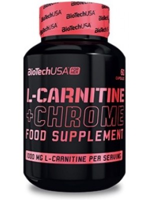 L - карнитин BioTech (USA) L-Carnitine + Chrome (60 капс.)