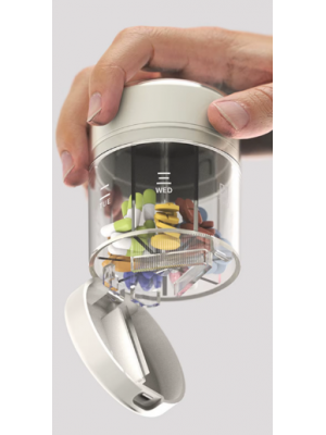 Інвентар MotorNutrition Pill Cases 7 days + Stainless Steel Blade White (1 шт.)