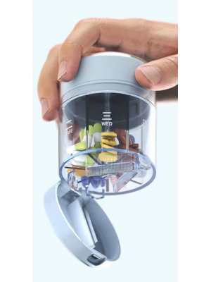 MotorNutrition Pill Cases 7 days + Stainless Steel Blade Blue (1 шт.)