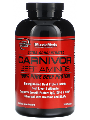 Комплексные аминокислоты MuscleMeds Carnivor Beef Aminos (300 таб.)