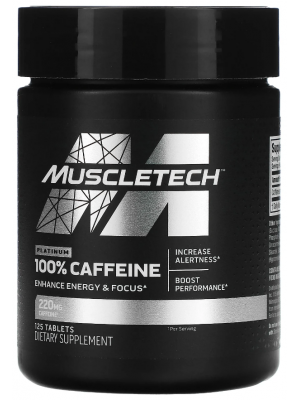 Кофеин MuscleTech Platinum 100% Caffeine (125 таб.)