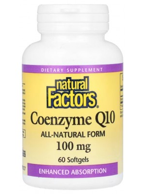Біологічно активні добавки Natural Factors Coenzyme Q10 100 mg (60 софт.)