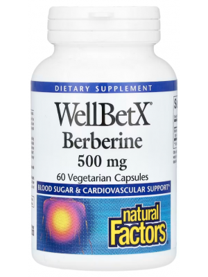 Биологически активные добавки Natural Factors WellBetX Berberine 500 mg (60 капс.)