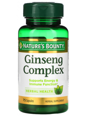 Nature's Bounty Ginseng Complex with Royal Jelly (75 капс.)