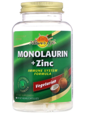 Natures Life Monolaurin + Zinc (90 капс.)