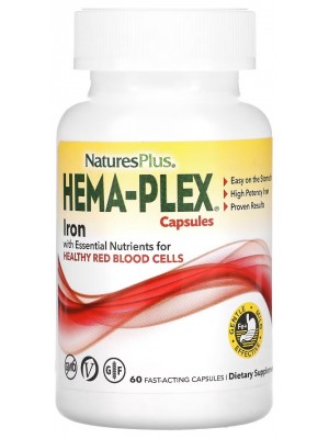 Мультивитамины NaturesPlus Hema-Plex Iron (60 капс.)