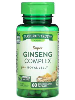 Біологічно активні добавки Nature's Truth Ginseng Complex plus Royal Jelly (60 капс.)