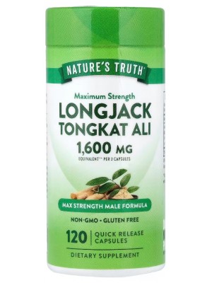 Підвищення лібідо та потенції Nature's Truth Longjack Tongkat Ali 1600 mg (120 капс.)