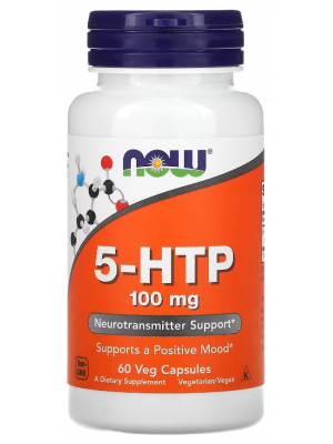 Триптофан (5-HTP) NOW 5-HTP 100 mg (60 капс.)