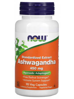 Повышение либидо и потенции NOW Ashwagandha 450 mg (90 капс.)