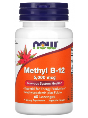 Отдельные витамины NOW B-12 5000 mcg (60 таб.)