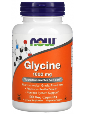 NOW Glycine 1000mg (90 капс.)