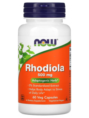 Биологически активные добавки NOW Rhodiola 500 mg (60 капс.)