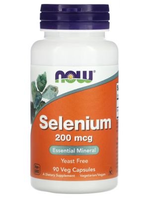 Минералы NOW Selenium 200 mcg (90 капс.)