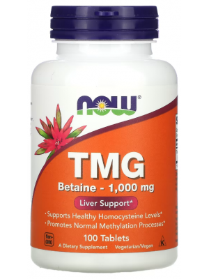 Отдельные аминокислоты NOW TMG Betaine - 1000 mg. (100 таб.)