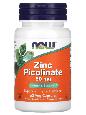 Минералы NOW Zinc Picolinate 50 mg (60 капс.)