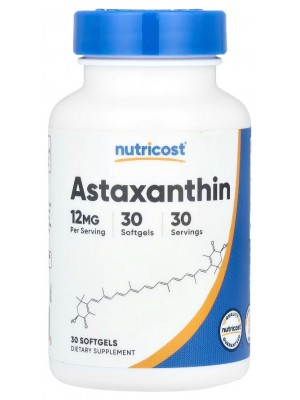 Биологически активные добавки Nutricost Astaxanthin 12 mg (30 софт.)