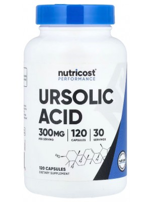 Отдельные аминокислоты Nutricost Ursolic Acid 300 mg (120 капс.)