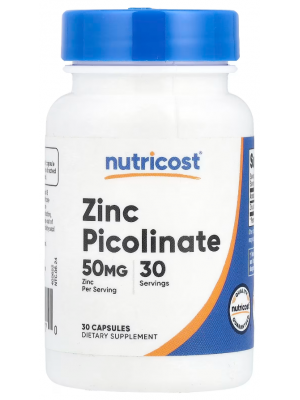 Минералы Nutricost Zink Picolinate 50 mg (30 капс.)