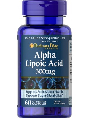 Биологически активные добавки Puritan's Pride Alpha Lipoic Acid 300mg (60 капс.)