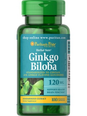 Биологически активные добавки Puritan's Pride Ginkgo Biloba 120mg (100 капс.)