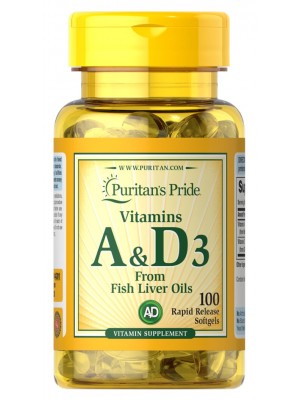 Puritan's Pride A & D3 (100 капс.)