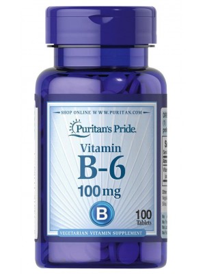 Отдельные витамины Puritan's Pride Vitamin B-6 (100 капс.)
