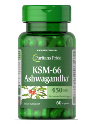 Биологически активные добавки Puritan's Pride KSM-66 Ashwagandha 450 mg (60 капс.)