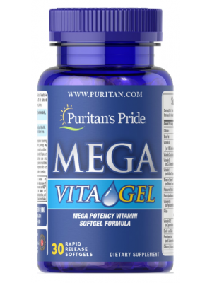 Мультивитамины Puritan's Pride Mega Vita Gel (30 софт.)