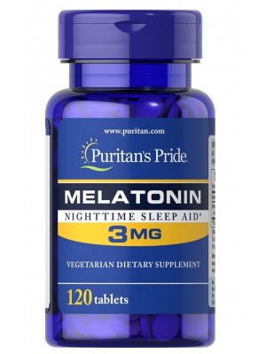 Мелатонин Puritan's Pride Melatonin 3 mg (120 таб.)