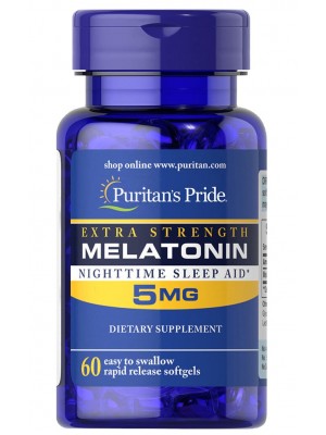 Мелатонин Puritan's Pride Melatonin 5 mg (60 капс.)