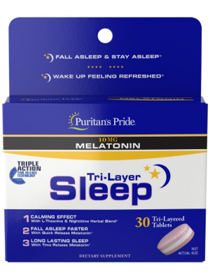 Мелатонин Puritan's Pride Melatonin Tri-Layer Sleep (30 таб.)