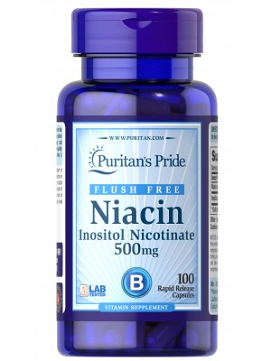 Puritan's Pride Niacin Inositol Nicotinate 500mg (100 таб.) Отдельные витамины Puritan's Pride Niacin Inositol Nicotinate 500mg (100 таб.)
