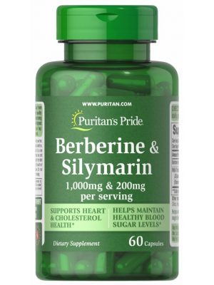 Биологически активные добавки Puritan's Pride Berberine Silymarin (60 капс.)