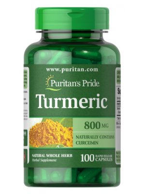 Биологически активные добавки Puritan's Pride Turmeric Curcumin 800mg (100 капс.)