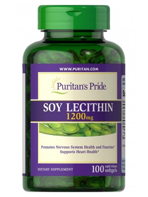 Puritan's Pride Soy Lecithin 1200 mg (100 капс.)