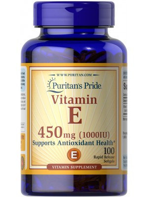 Отдельные витамины Puritan's Pride Vitamin E 450mg (100 капс.)