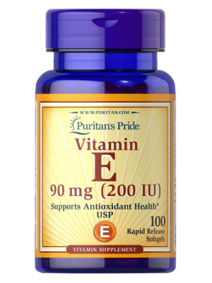 Отдельные витамины Puritan's Pride Vitamin E 90 mg (200IU) (100 софт.)
