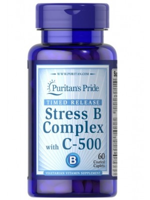 Мультивитамины Puritan's Pride Stress B Complex with C-500 (60 таб.)