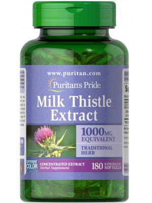 Биологически активные добавки Puritan's Pride Milk Thistle Extract 1000mg (180 капс.)