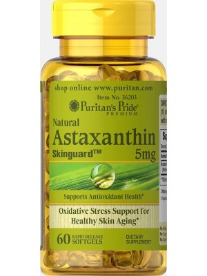 Puritan's Pride Astaxanthin 5mg (60 капс.)